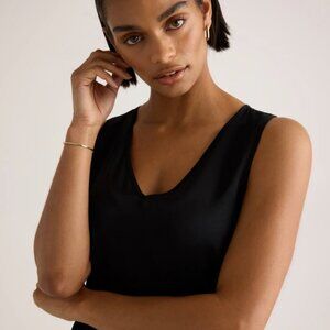 Washable Stretch Silk Tank - Quince - M